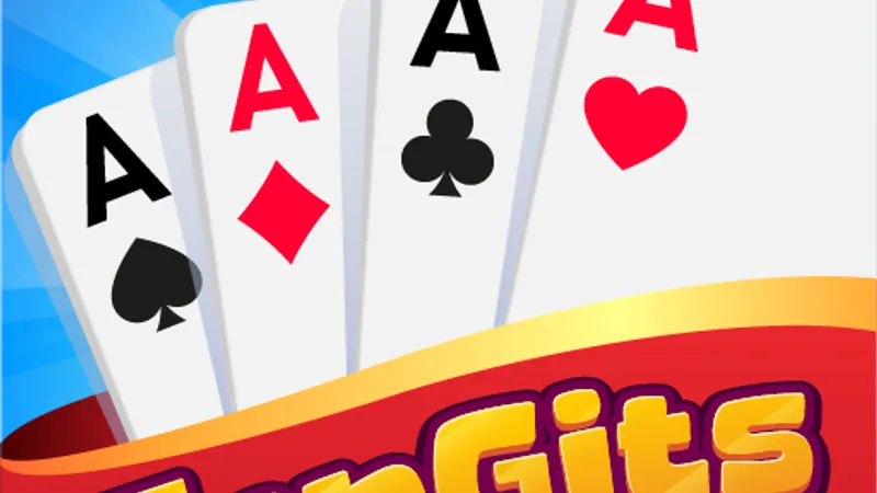 Tongits online 3-player card game table interface