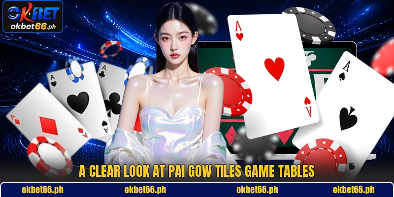 A clear look at pai gow tiles game tables