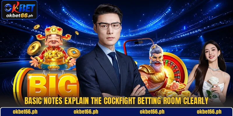 Basic notes explain the cockfight betting room clearly Basic notes explain the cockfight betting room clearly