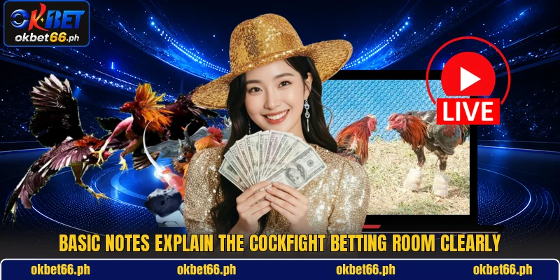 Basic notes explain the cockfight betting room clearly