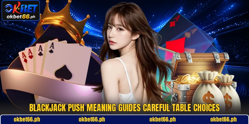 Blackjack push meaning guides careful table choices Blackjack push meaning guides careful table choices