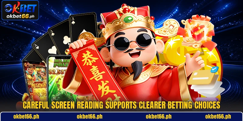 Careful screen reading supports clearer betting choices Careful screen reading supports clearer betting choices