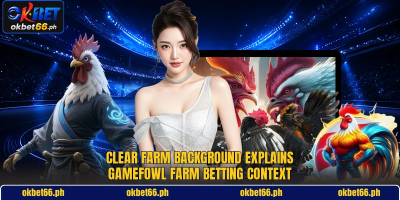 Clear farm background explains Gamefowl Farm betting context Clear farm background explains Gamefowl Farm betting context