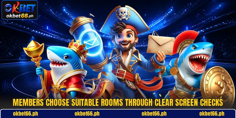 Members choose suitable rooms through clear screen checks Members choose suitable rooms through clear screen checks