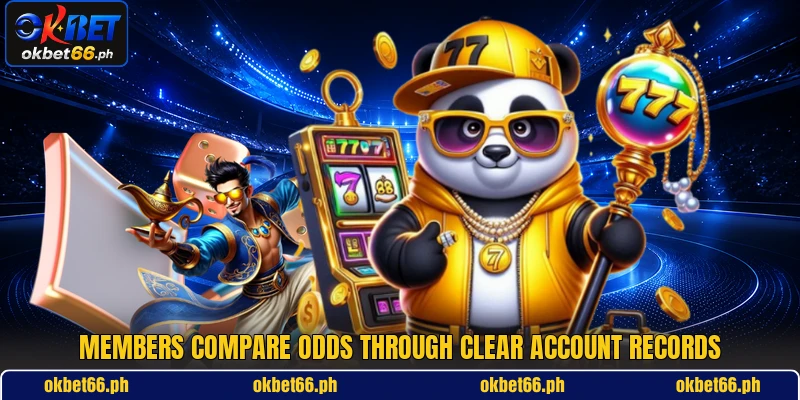 Members compare odds through clear account records