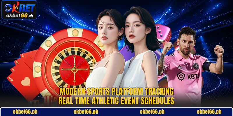 Modern sports platform tracking real time athletic event schedules Modern sports platform tracking real time athletic event schedules