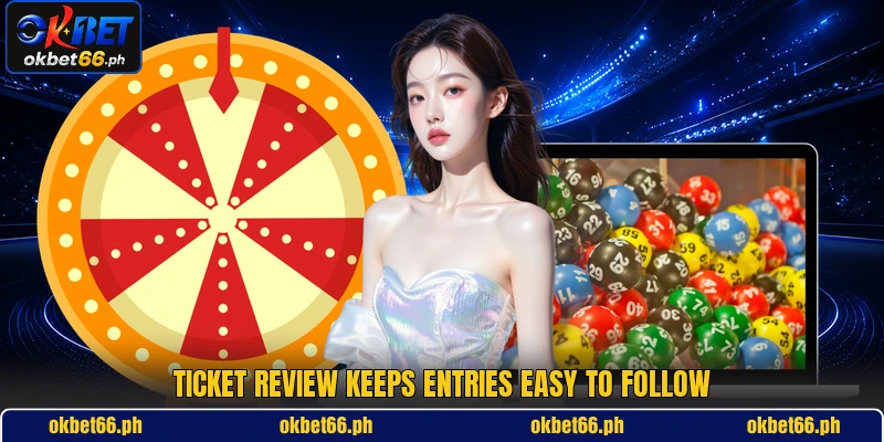 Ticket review keeps entries easy to follow